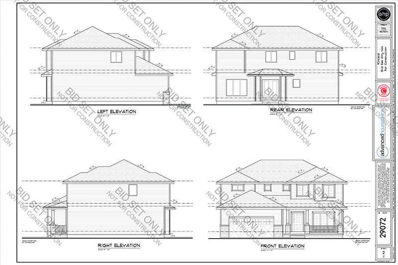 AHP Bid Set Cover Sheet