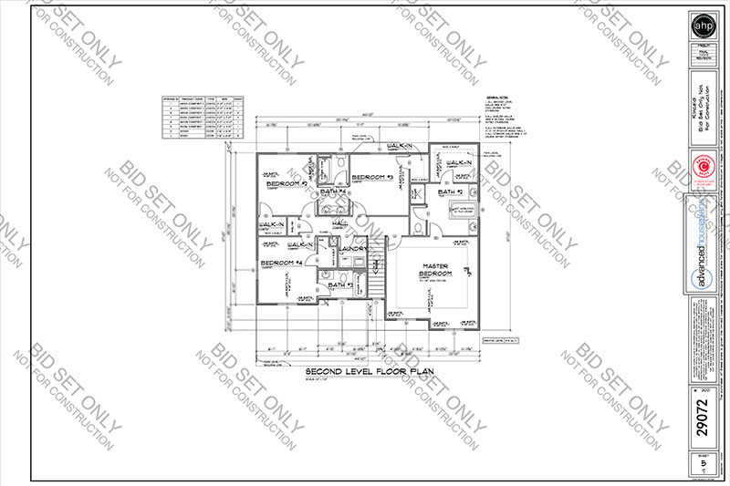AHP Bid Set Cover Sheet